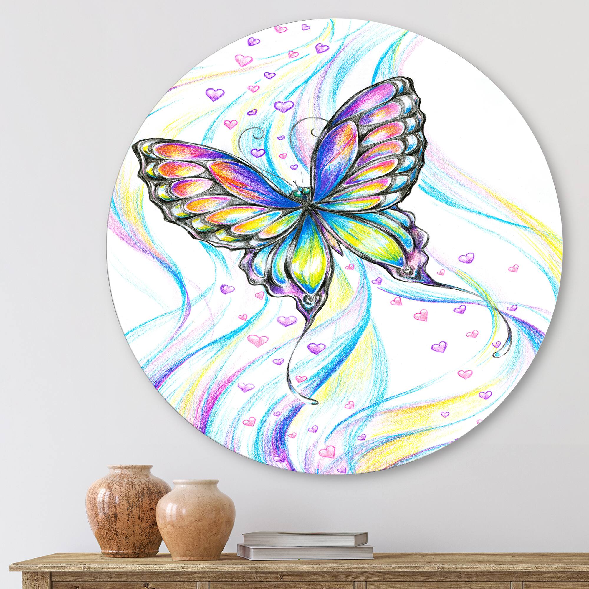 Designart - Iridiscent Butterfly